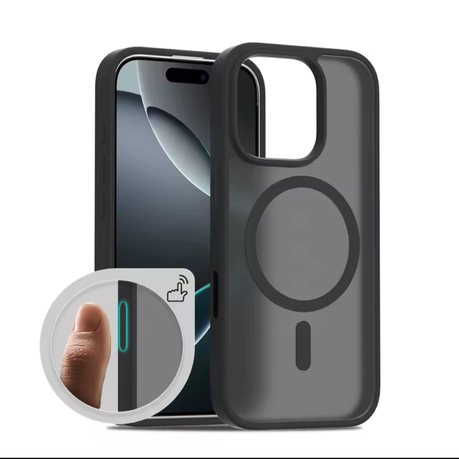 Husă SLSpeed pentru iPhone 16 Pro Max, Protecție premium, Negru, Design mat