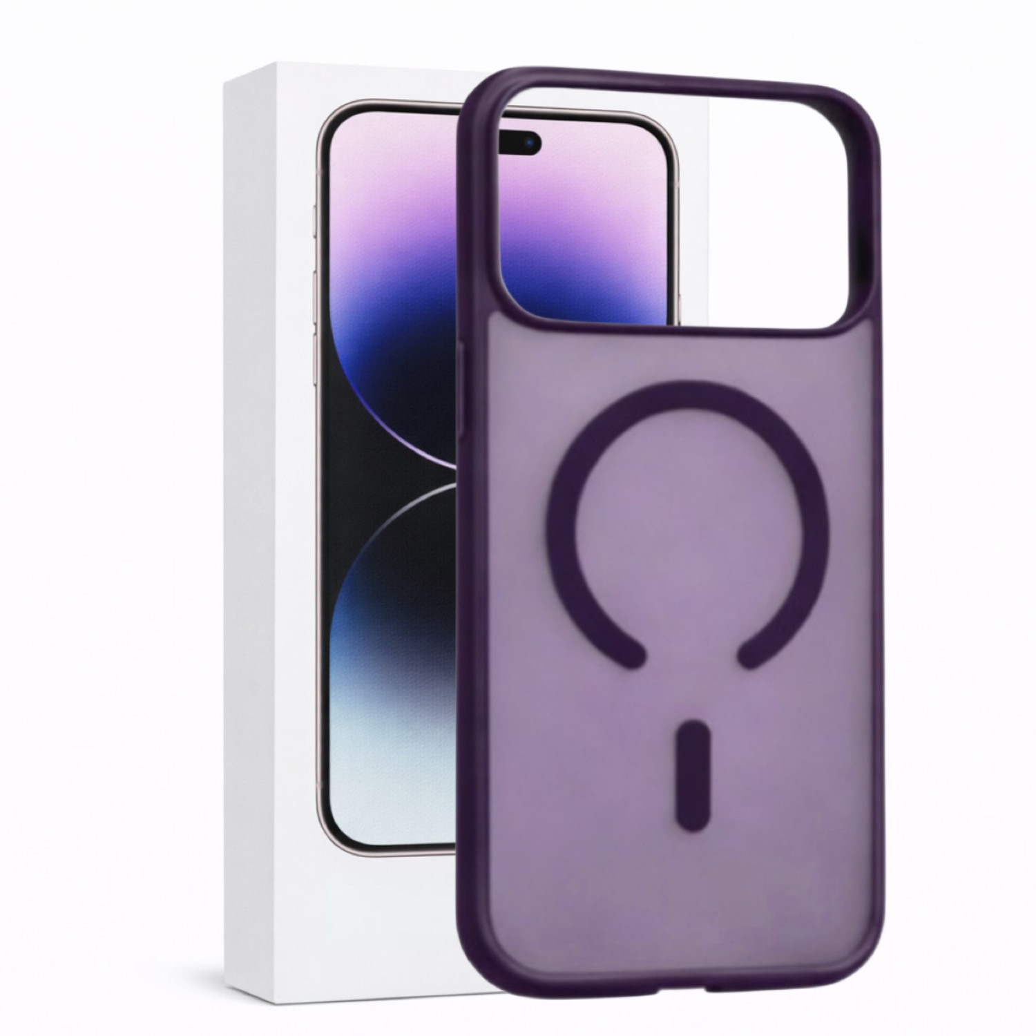 Husa pentru telefon SLSpeed Husa iPhone 17 Pro Max MagSafe, antimicrobiana, mata, mov, protectie completa