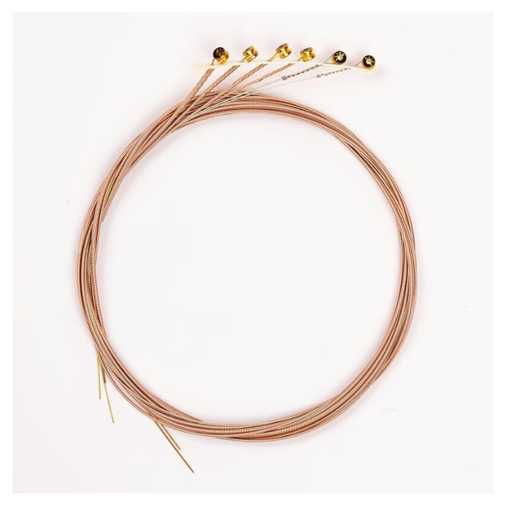 Set 6 corzi pentru chitară acustică, Alice A206, metal, rezistență la coroziune