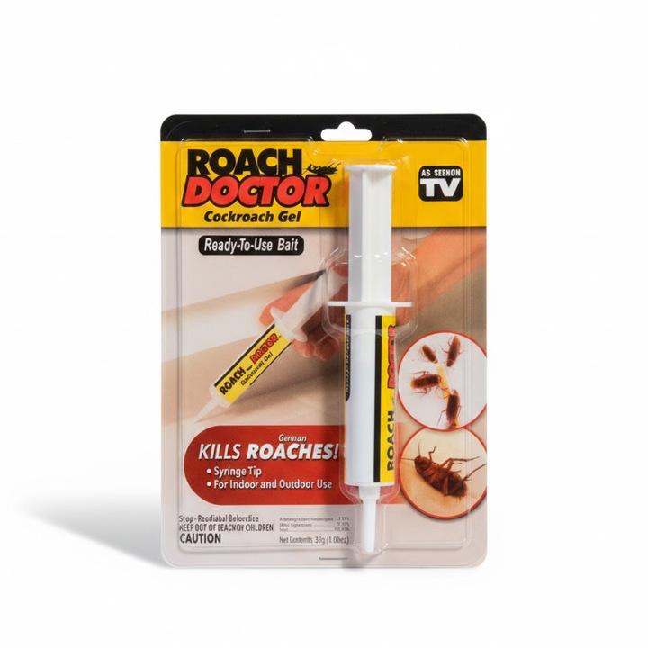 Gel insecticid GNR Market pentru combaterea gandacilor, aplicator tip seringa, 30g