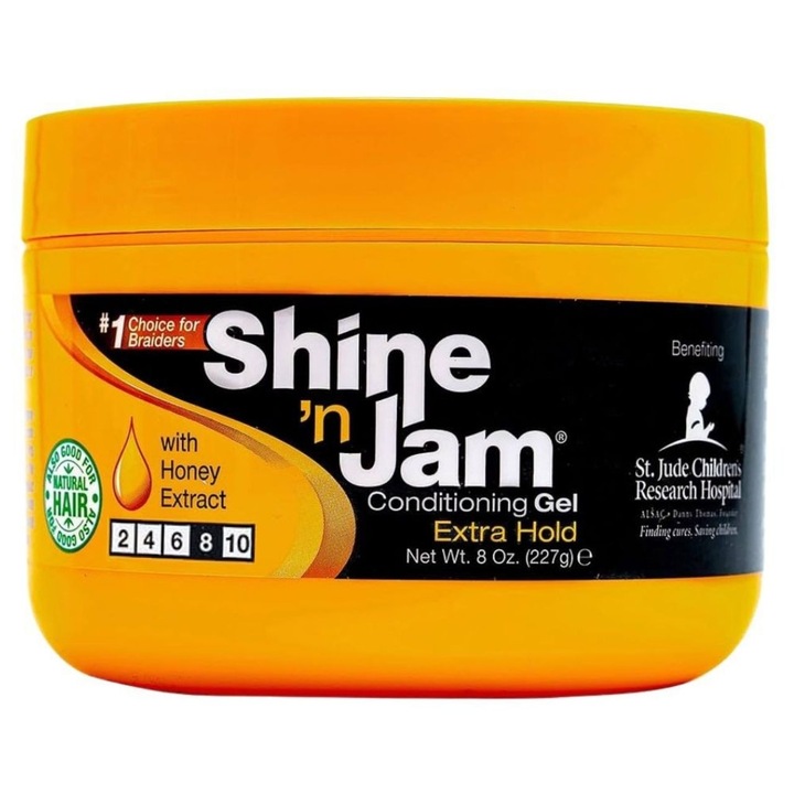 Гелообразен крем за коса Ampro Shine n' Jam, 227 г, силна фиксация, без алкохол, унисекс