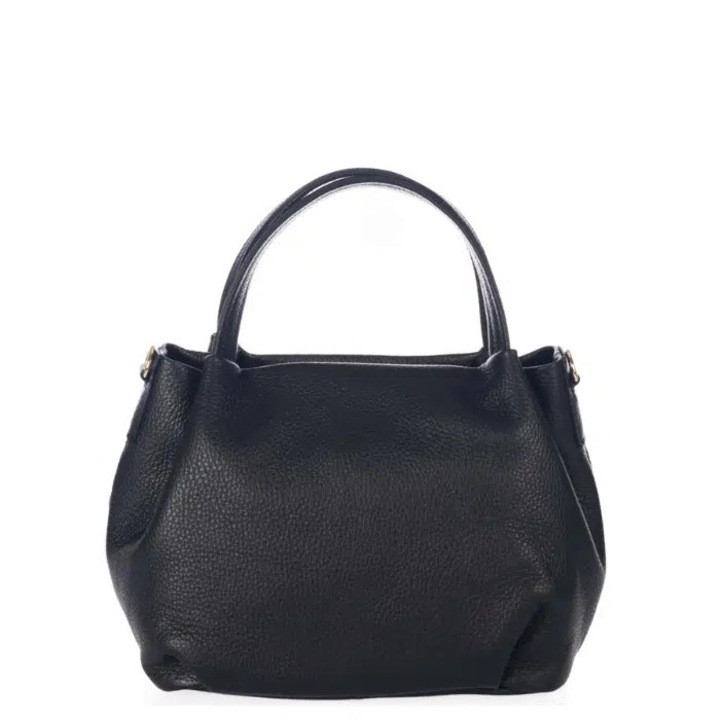 Geanta dama din piele naturala Matis Atelier Talia, Negru, 30 x 18 x 16 cm