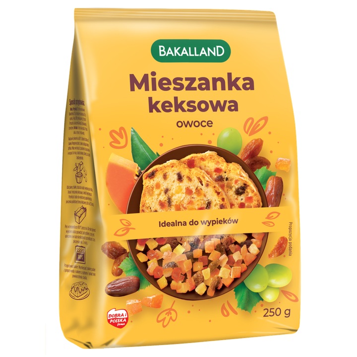Amestec de fructe exotice 250g, Bakalland, fara grasimi saturate, continut scazut de grasimi,