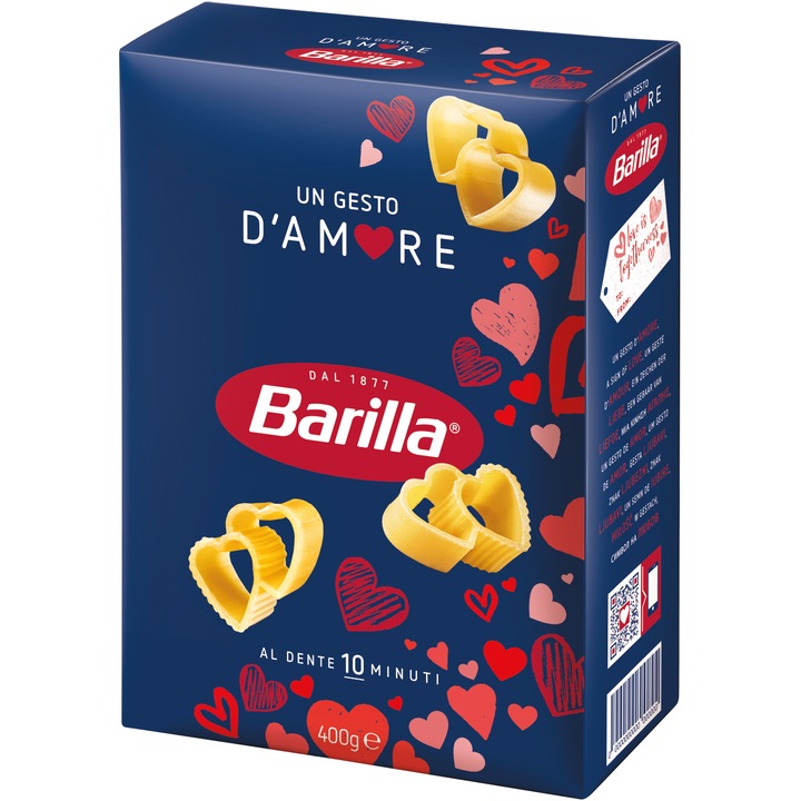 Paste Barilla Serca, 400g, din semolina de grau dur, Italia