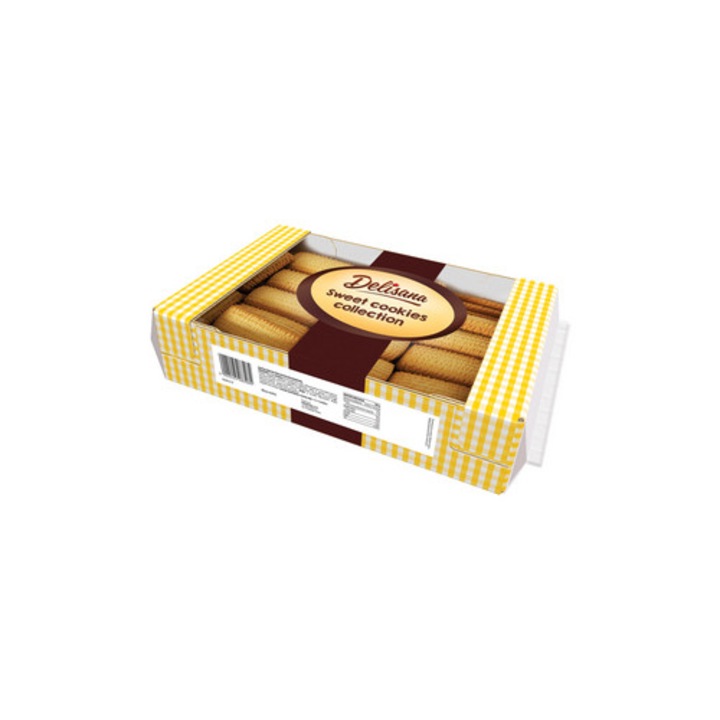 Biscuiti fragezi cu aroma de unt, Delicpol, 850g