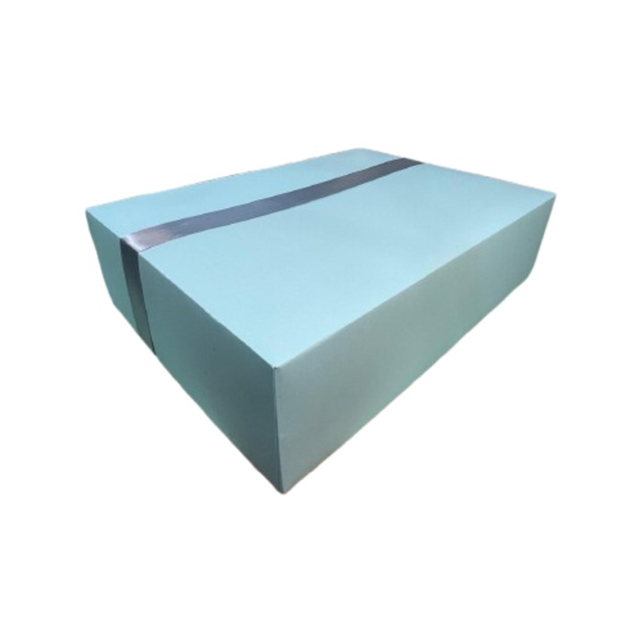 Cutie cadou - NICAS - carton albastru cu bentita, 50x33x13 cm - tip D