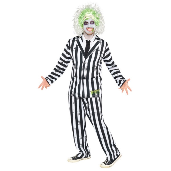 Costum halloween adult Beetlejuice dungat M/L