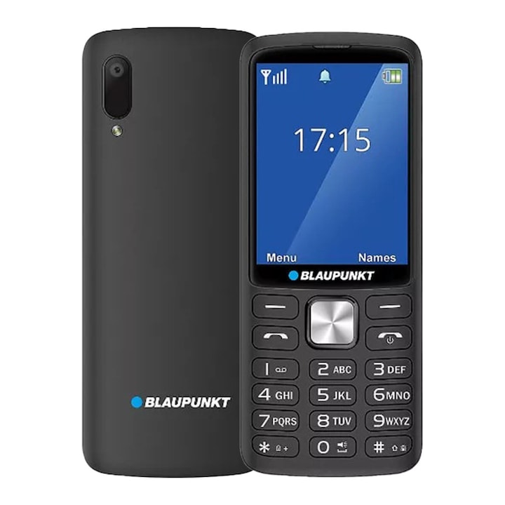 Telefon mobil Blaupunkt V25 4G, Dual SIM, negru, deblocat, meniu în limba maghiară