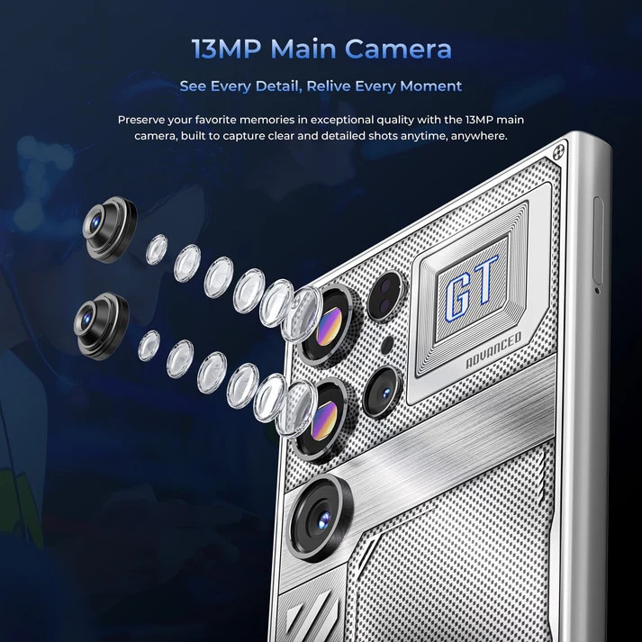 Telefon mobil Oukitel C61 GT, 6.88", 128GB/4GB, 5150mAh, Negru