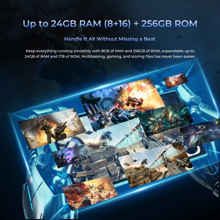 Telefon mobil Oukitel C61 GT, 6.88", 128GB/4GB, 5150mAh, Negru