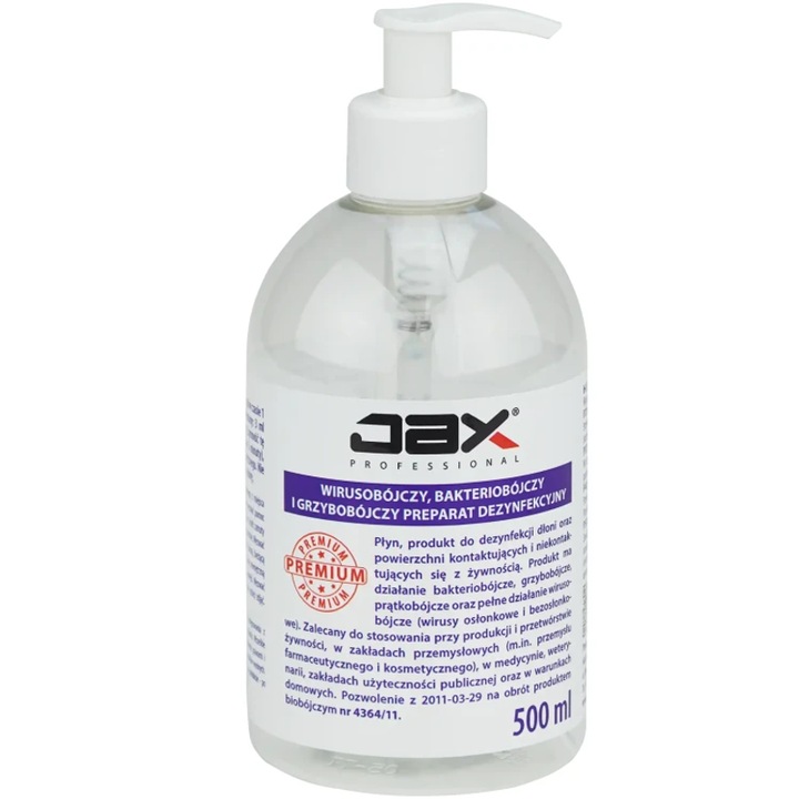Gel antibacterian JAX PROFESSIONAL 34 Premium 500 ML