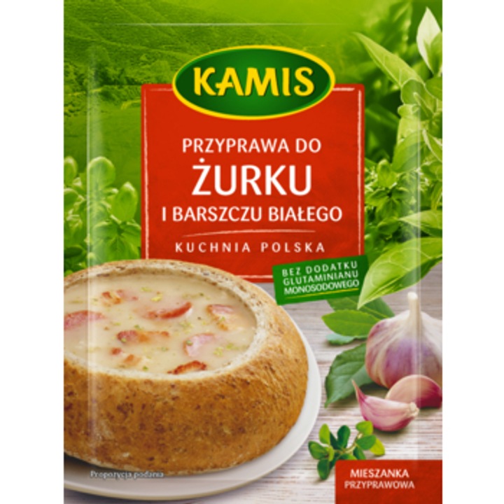 Condiment pentru Zura, Bors Alb, Kamis, 20g, cu usturoi,ceapa, 20g