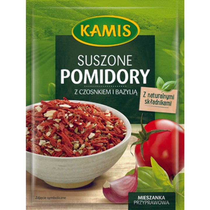 Condimente, Kamis, Mix de rosii uscate cu usturoi, busuioc, 12g