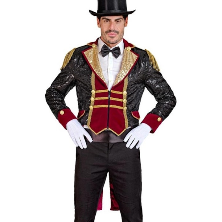 Frac Paiete Negru, Widmann, cu epoleti si nasturi aurii, captusit, L