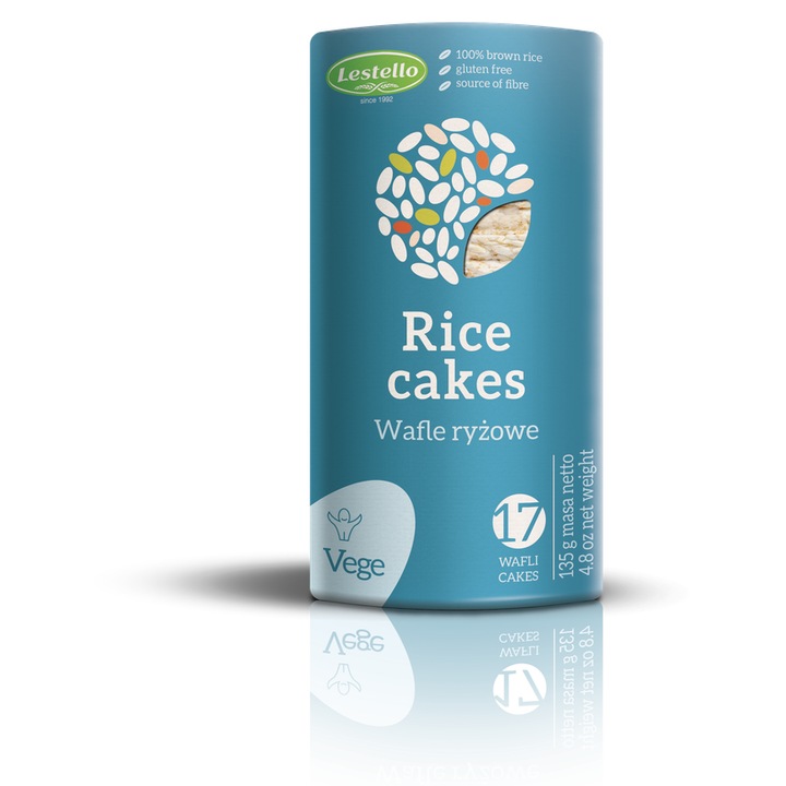 Napolitane de orez Lestello, 135g, 100% orez brun, fara gluten
