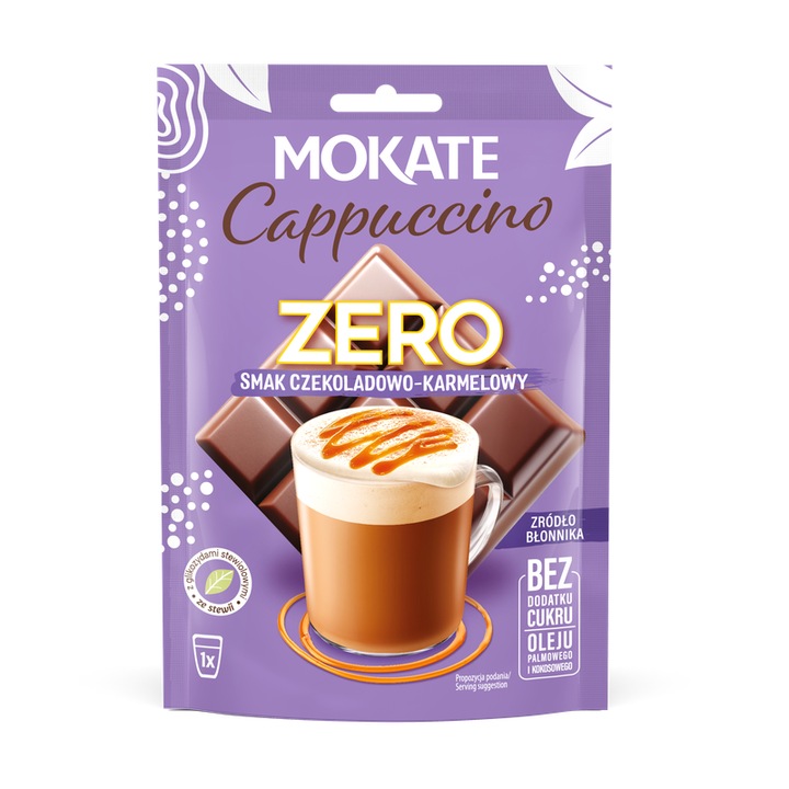 Cappuccino instant, Mokate, ciocolata cu caramel, 20g