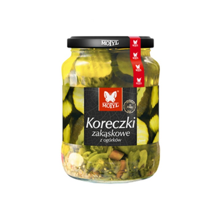 Castraveti murati MOTYL, 680 g, cu otet si condimente