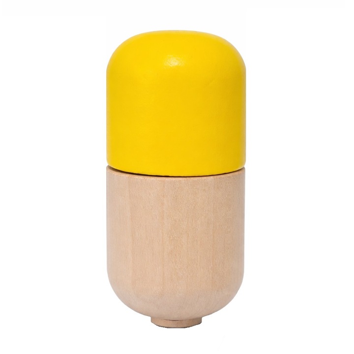 Kendama Pill – Model Yellow Edition, Lemn de Fag, Galben