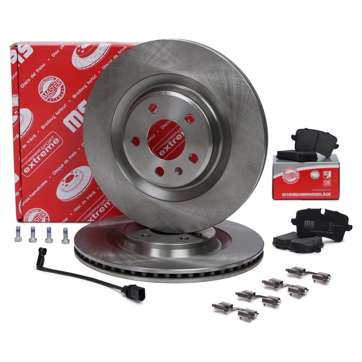 Fékbetét és féktárcsa készlet Master-Sport Audi A6 C7, A7, Porsche Macan, hátsó, 13046027702N-SET-MS