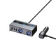 VeniSymlis® Splitter bricheta auto GE06 6-in-1, 2 prize bricheta + 2 USB-A + 1 USB-C + cablu retractabil PD 65W, putere totala 120W, comutatoare independente, afisaj tensiune, 12V/24V, pentru masini si camioane