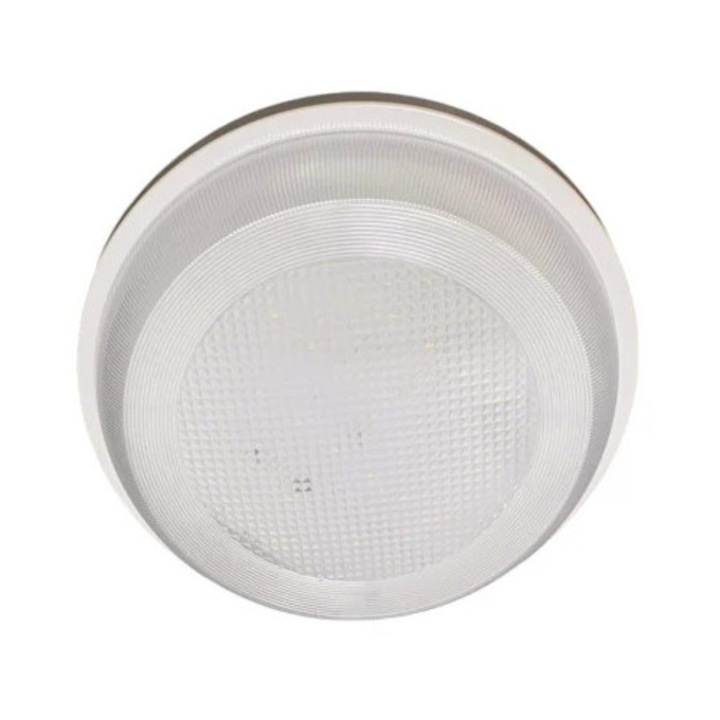 Plafoniera LED 24W Rotunda, IP44, Lumina Alb Rece 6500K, 220V, Interior / Exterior