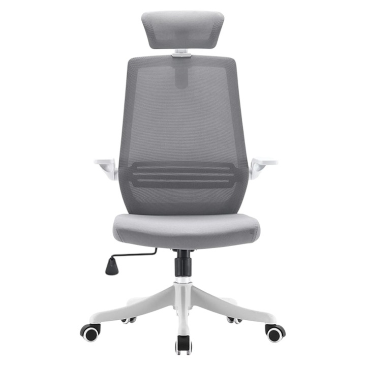 Scaun birou ergonomic SIHOO M76A, spătar mesh respirabil, suport lombar ajustabil, culoare negru, dimensiuni 640x640mm