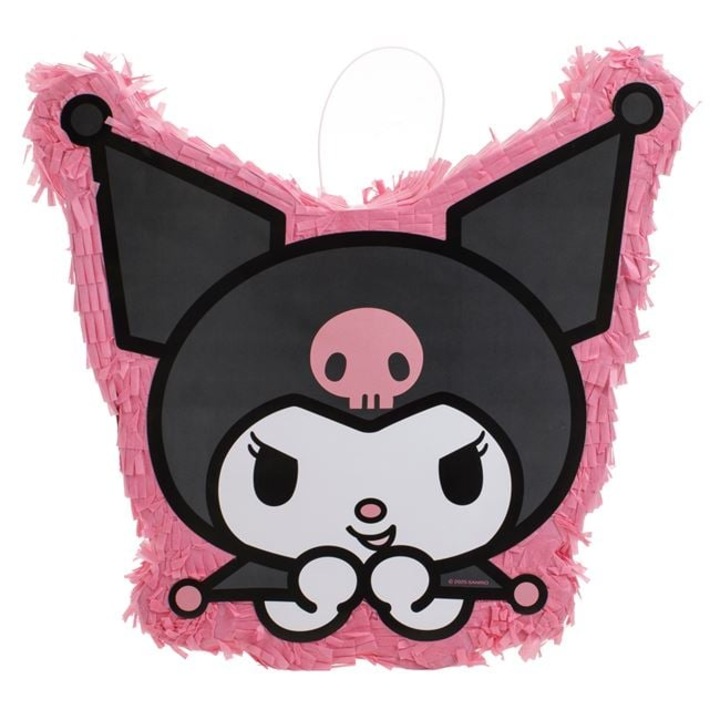 Pinata Petrecere Kuromi, Shopiens, 30 jucării incluse, roz, 36x33cm