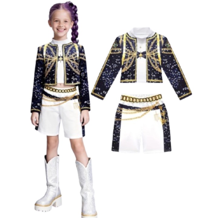 Costum copii K-POP Witcher Girls, Rumi, set 2 piese, 3-4 ani