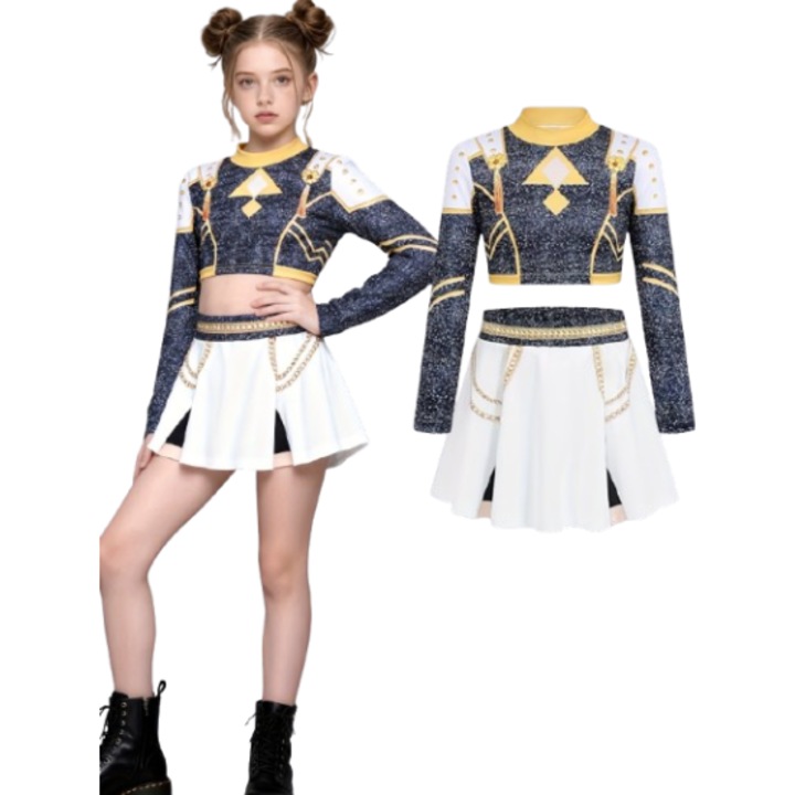 Costum de cosplay pentru copii K-POP Witcher Girl Group, set de doua piese, 9-10 ani