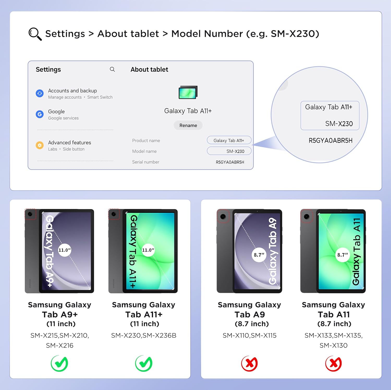 Husa pentru Samsung Galaxy Tab A11+ Plus/A9+ 11 Inch (2025), Husa Protective Subtire din Piele PU cu Functie de Stand si Auto Sleep/Wake, Negru