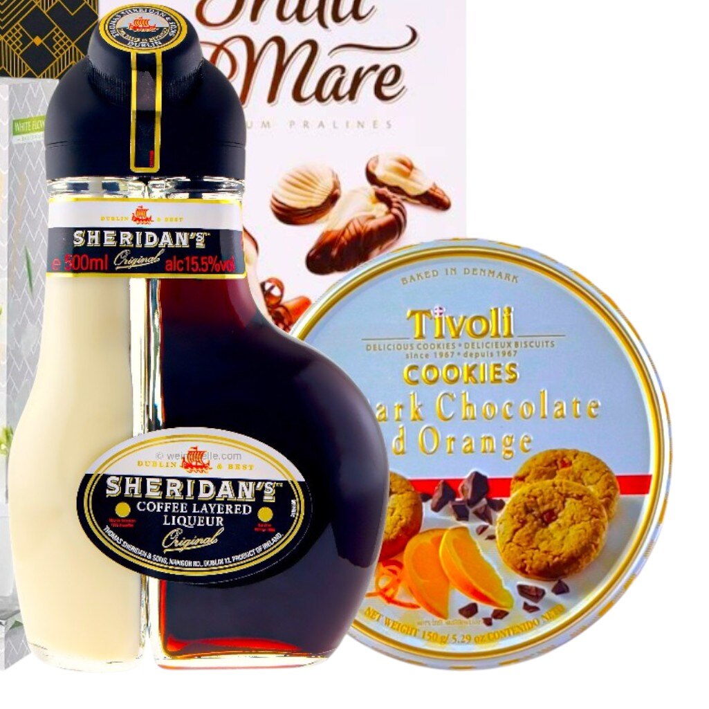 Set Cadou Premium pentru Femei cu Sheridan's Lichior, Praline Fine