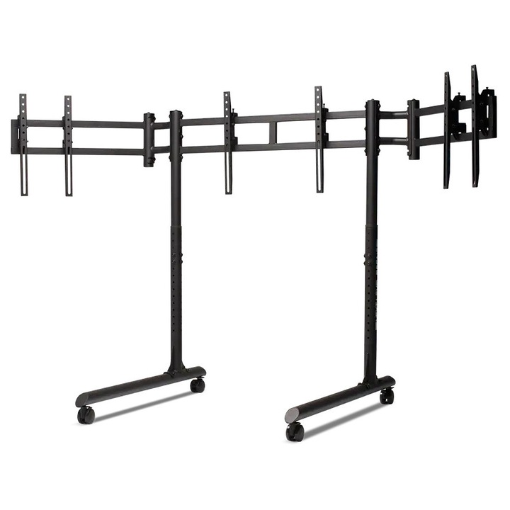 Стойка Мобилна за три монитора Next Level Racing Round Tube NEXT-NLR-R011