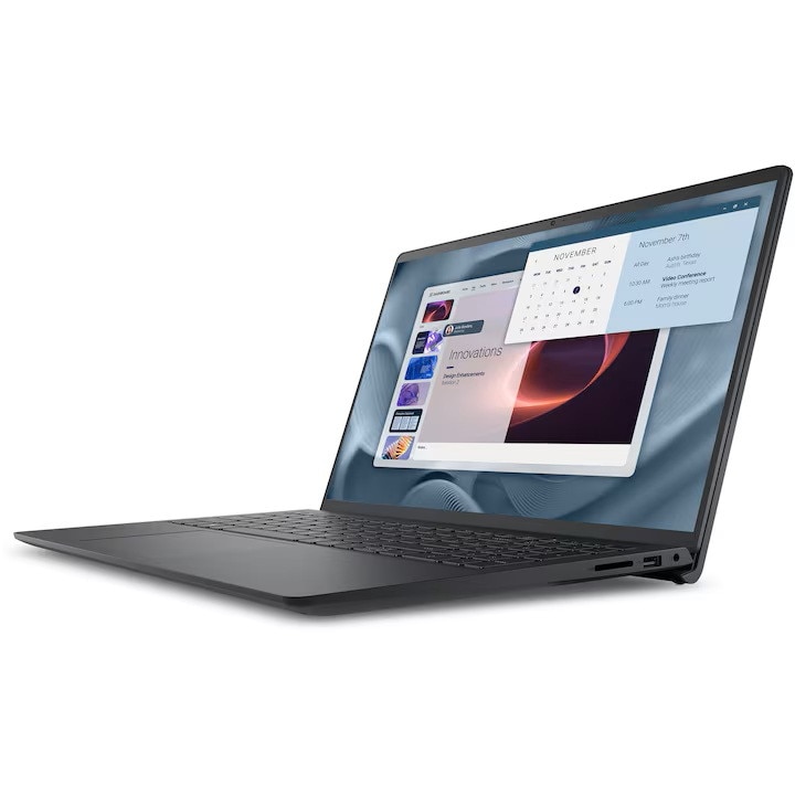 Laptop Dell Pro Essential PV15250, Intel Core i7-1355U pana la 5.0 GHz, 15.6" Full HD 120Hz, 64GB DDR5, 1TB SSD, Intel UHD Graphics, Windows 11 Pro, negru