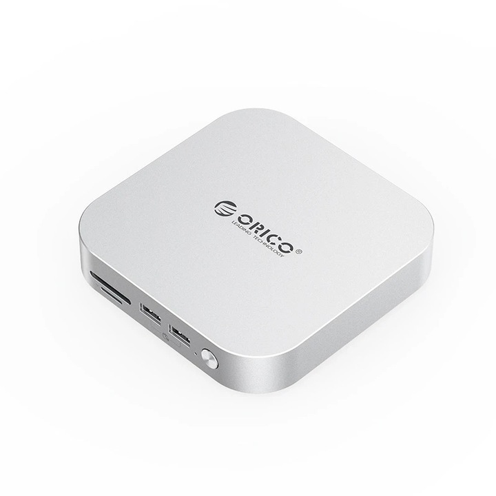 Stație de andocare Orico SSD Docking station M.2 NVMe - USB4(40Gbps) x 1, USB3.2(10Gbps) x 3, M.2 SSD x 2, SD/TF 4.0 - MiniLink M47P-EU-SV