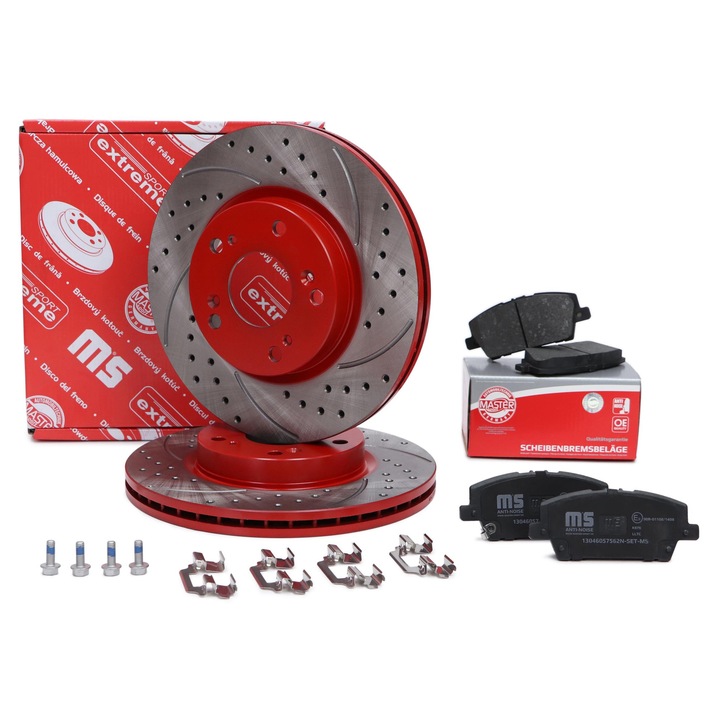 Master-Sport féktárcsa és fékbetét készlet Honda Civic VIII Hatchback, 24012301101SE-PCS-MS, 1.4-2.2 CTDi, 2005-2011