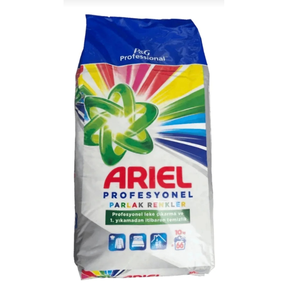 Detergent profesional Ariel Parlak Renkler, rufe colorate, 10 kg