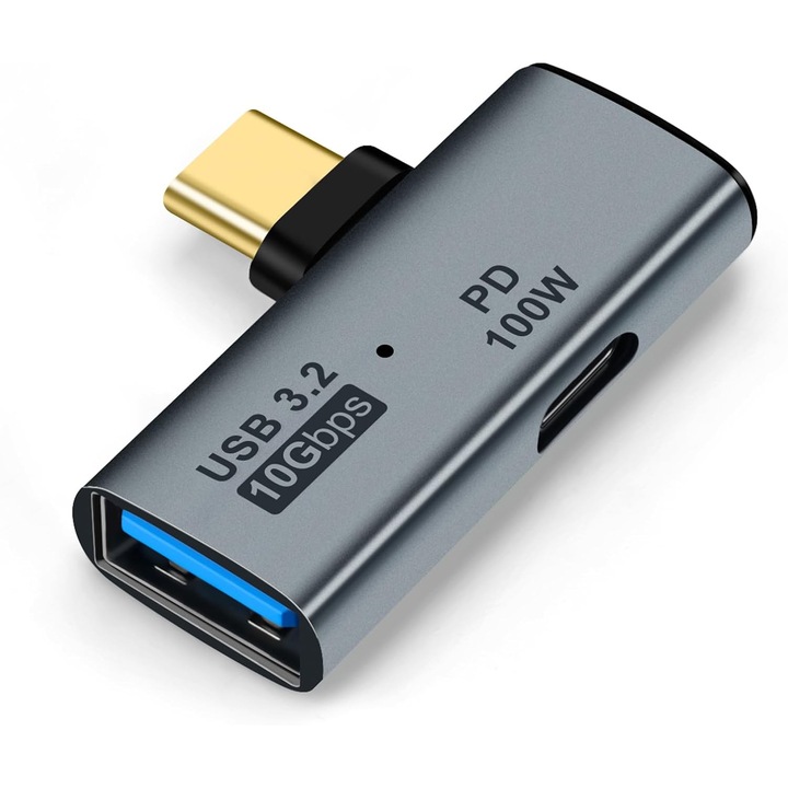 Adaptor USB C OTG - MingZhi®, Incarcare PD de tip C 100W si incarcator splitter USB 3.0