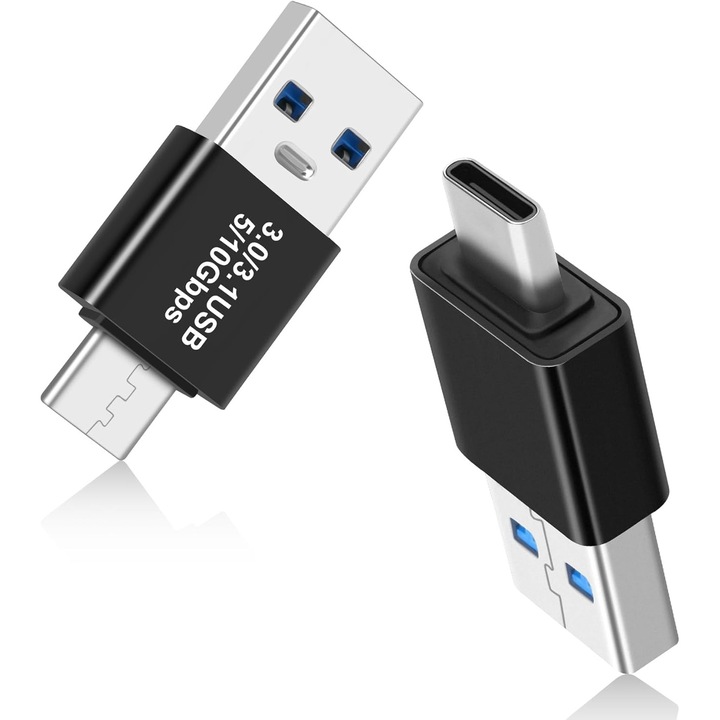 USB C – USB3.0/3.1 adapter – Mingzhi®, OTG 3.0/3.1 USB A – C típusú adapter, gyors adatátvitel akár Gen2 10Gbps-ig