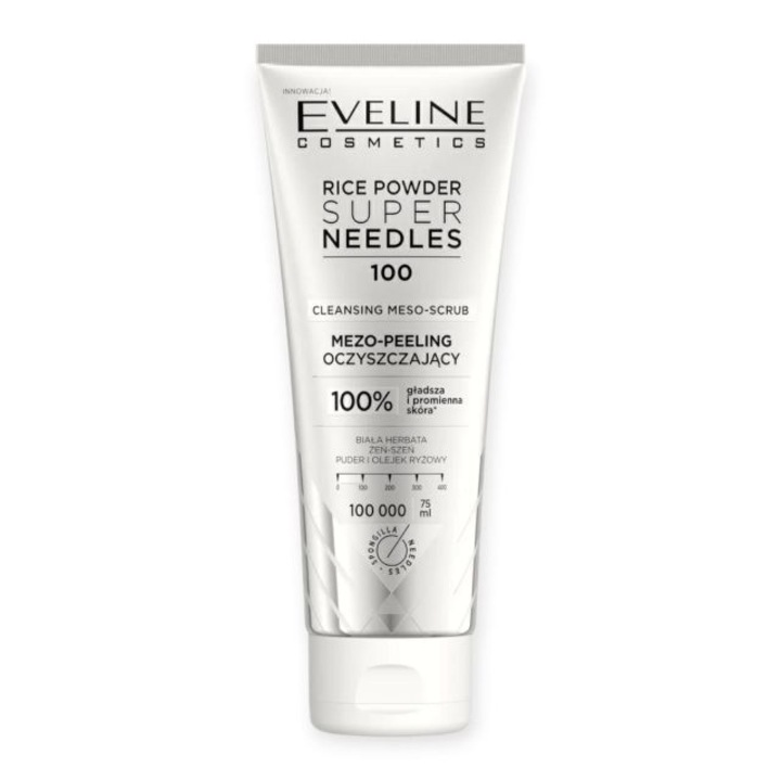 Mezo-peeling de curatare cu pudra de orez Super Needles 100 Eveline 75 ml