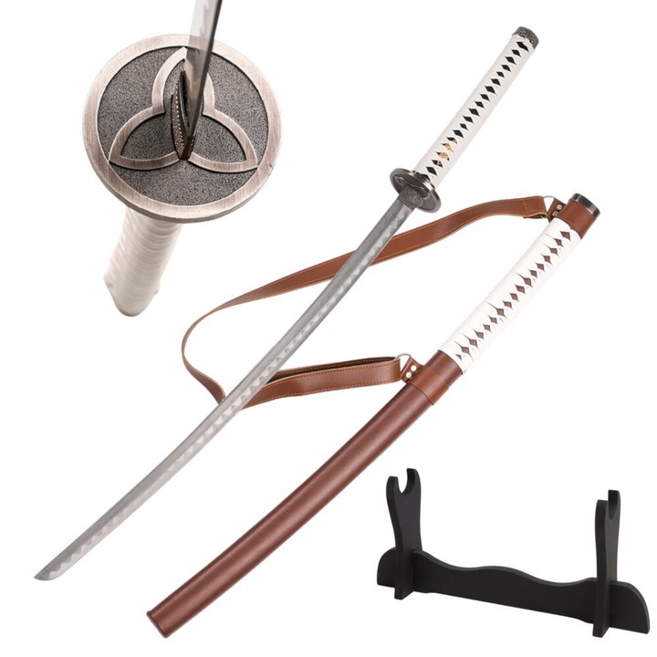 Sabie Katana Michonne inspirata de Walking Dead cu teaca, suport si curea JT6559-B