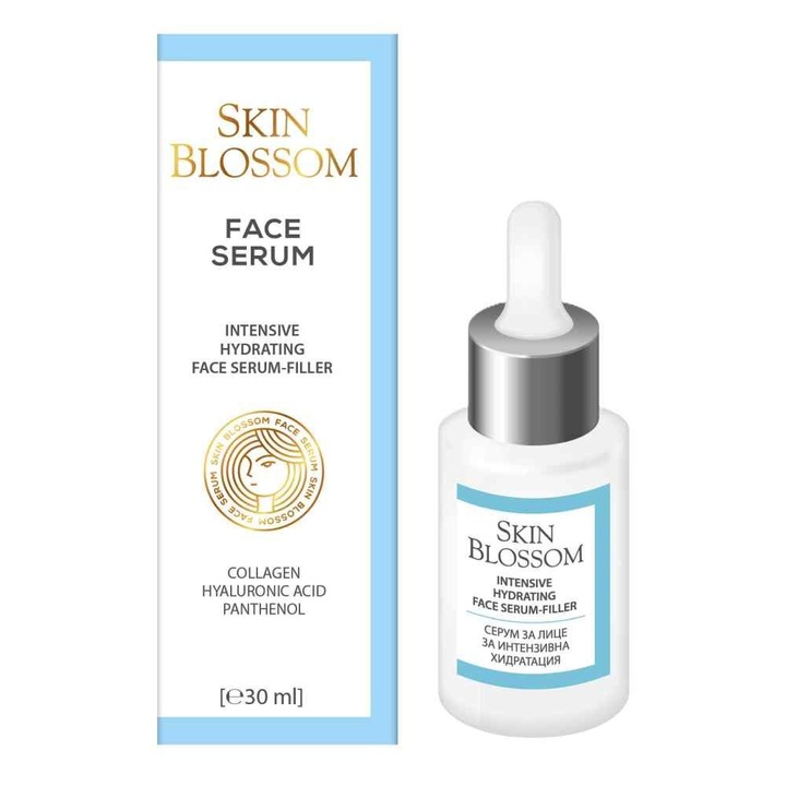 Intenzív hidratáló arcszérum kollagénnel, pantenollal és hialuronsavval, Biofresh, 30ml