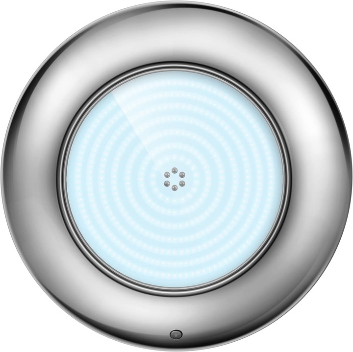 Proiector LED pentru piscină, LyLmLe, 35W – 3500 lm, oțel inoxidabil, IP68, 12V, Ultra-subțire, gri