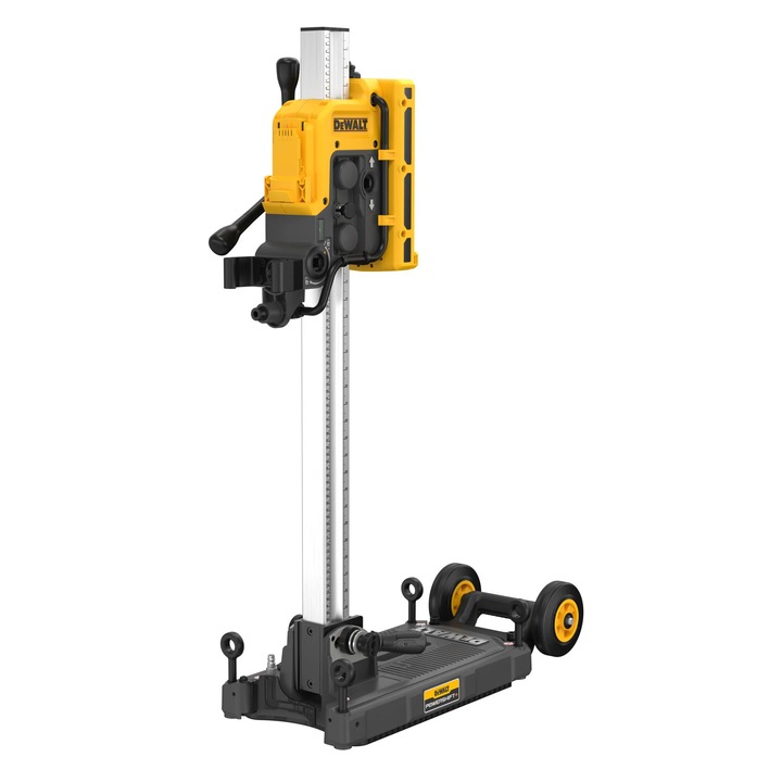 Stativ DeWALT pentru masina de gaurit cu carota, 100 mm, lungime max. 470 mm, reglabil, cu 4 suruburi stabilizatoare