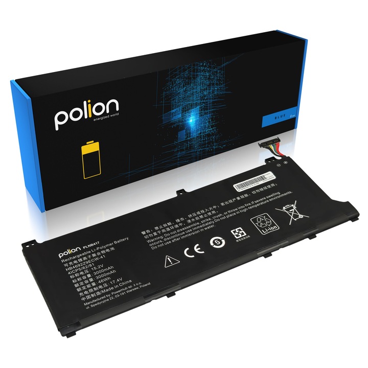 Baterie laptop POLION 3000mAh, 4 celule, 15,2V, compatibila cu HUAWEI MateBook D14
