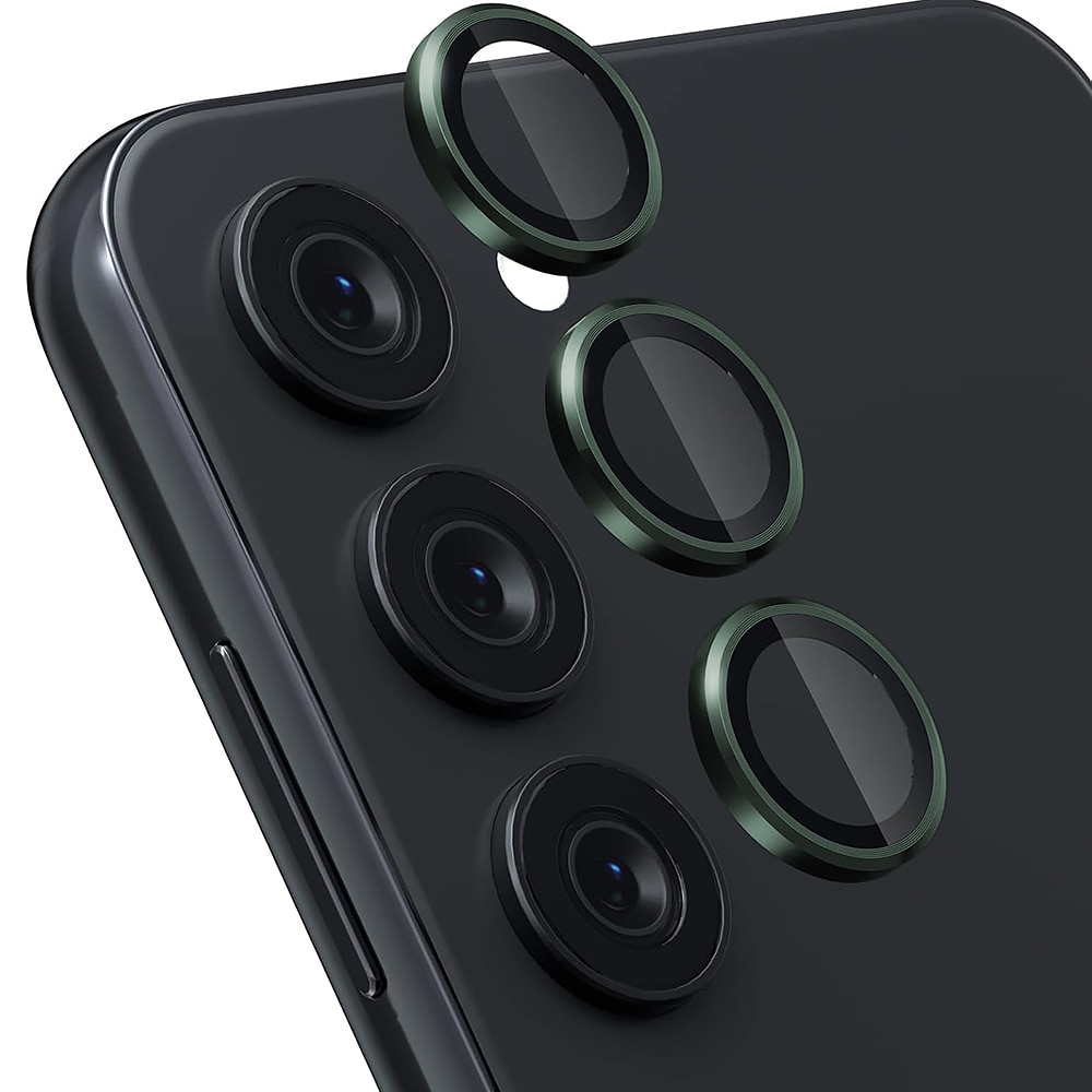 Folie Protectie Lentile Camera compatibila cu Samsung Galaxy S23/Samsung Galaxy S23 Plus, CASEY STUDIOS™ MaxDefense+, Ultra HD, Anti Amprente, Anti Zgarieturi, Anti Socuri, Verde