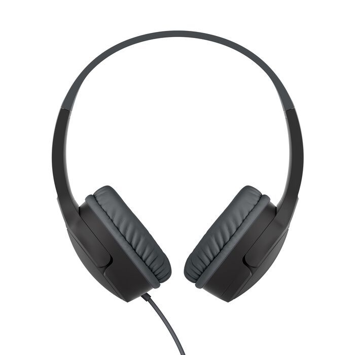 Casti cu fir Belkin SoundForm Mini pentru copii, microfon, USB-C, negru