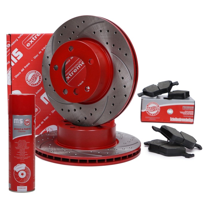 Комплект дискове и накладки Master-Sport, дискови спирачки, 24012401971SE-PCS-MS, 1995 cm3, многоцветен