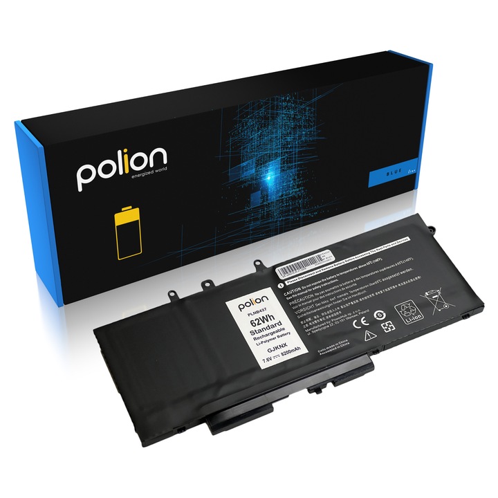 Батерия за лаптоп POLION 8200mAh 4 клетки 7,6V за DELL Latitude 5280 5290 5480 5490 5580 5590