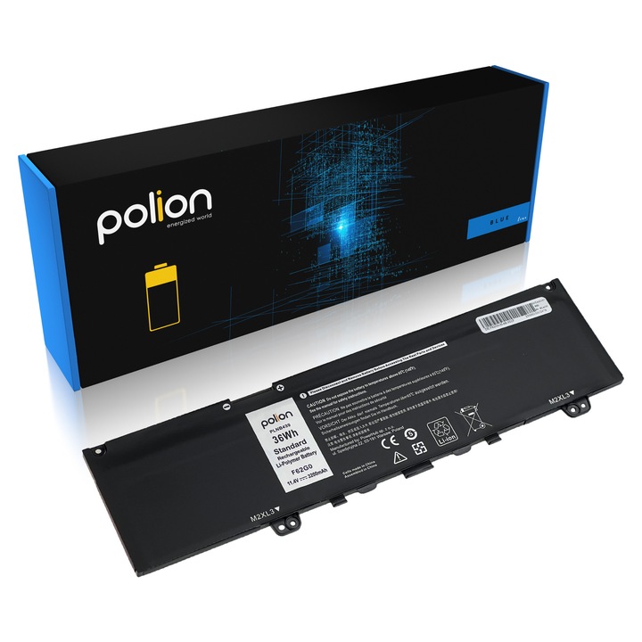 Baterie laptop Polion 3200mAh 4 celule 11,4V pentru DELL Inspiron 13 7370 7373 Vostro 5370
