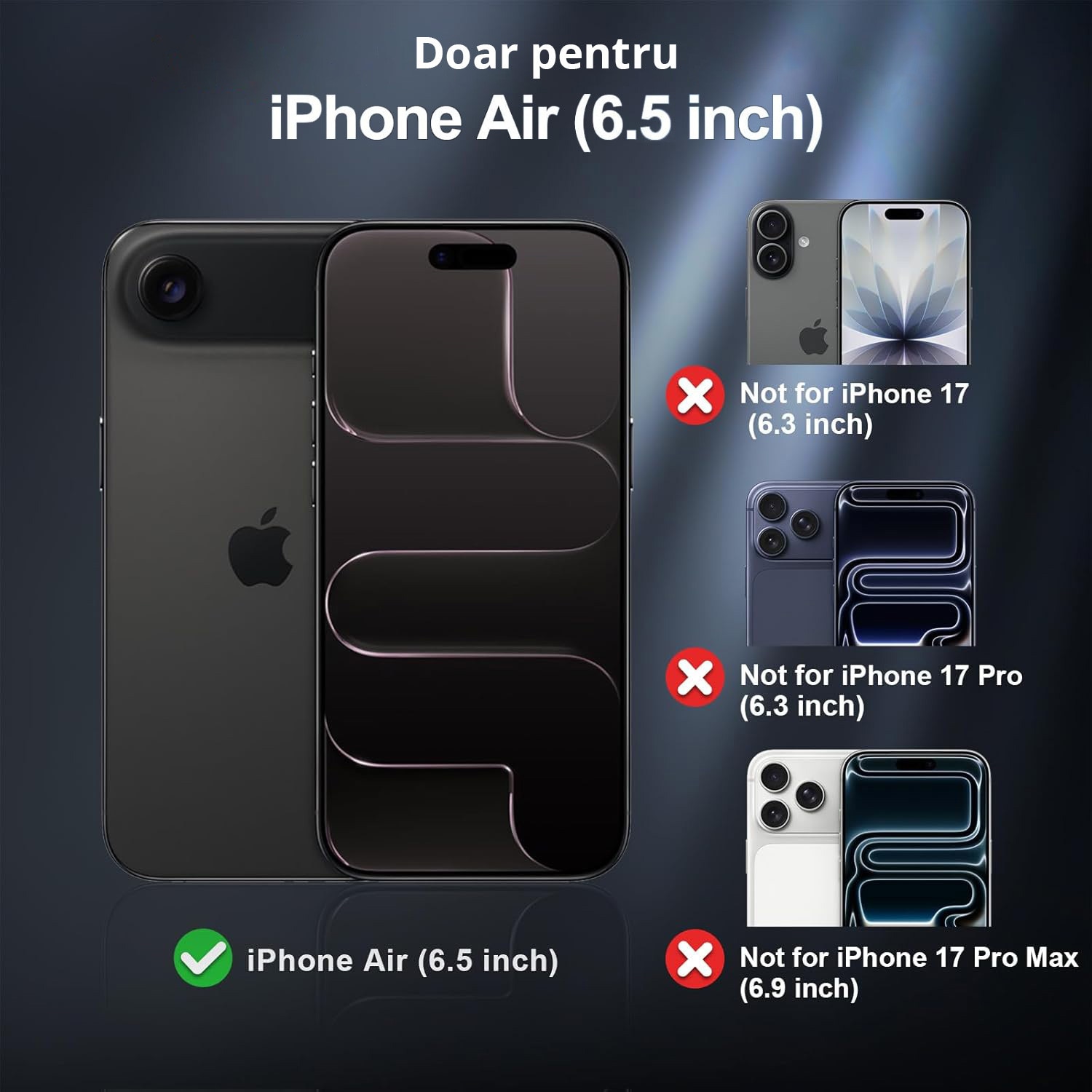 Husa pentru iPhone AIR, MobileSmart, MagSafe, Spate Mat Semitransparent, Protectie Camera, Antisoc, Light Blue